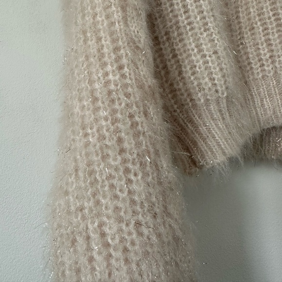 Molly Bracken Fuzzy Glitter Knit Cardigan - Picture 5 of 5